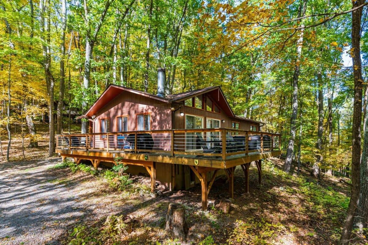 Chalet W Hot Tub, Large Deck, Grill, & Fast Wifi Berkeley Springs Eksteriør billede